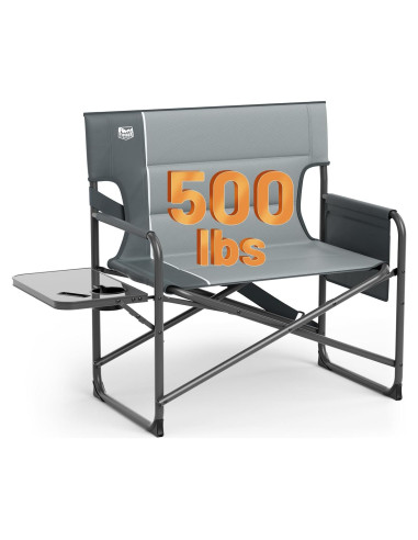 Silla de Camping Plegable Timber Ridge XXL Gris 227 kg