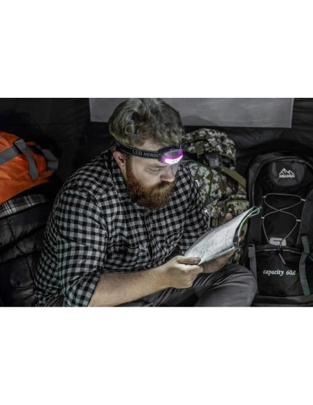 Linterna Frontal LED Blanca y Luz Negra SE ES-UV395-2 Linterna Frontal LED Blanca y Luz Negra SE ES-UV395-2