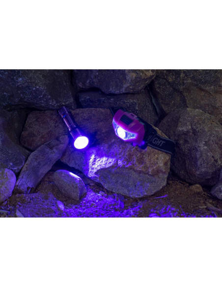 Linterna Frontal LED Blanca y Luz Negra SE ES-UV395-2 Linterna Frontal LED Blanca y Luz Negra SE ES-UV395-2