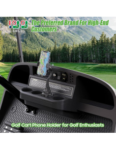 Soporte para teléfono de taza 10L0L para carrito de golf 2