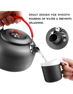 Juego de Utensilios de Cocina Compacto Alocs para Camping 5 Piezas 2