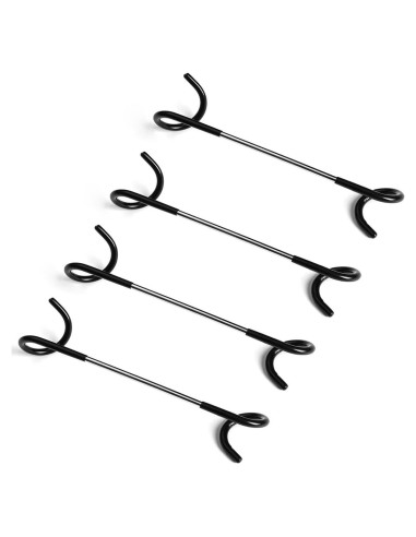 4 Ganchos Soporte de Lámpara Camping SquEqu Acero Inoxidable