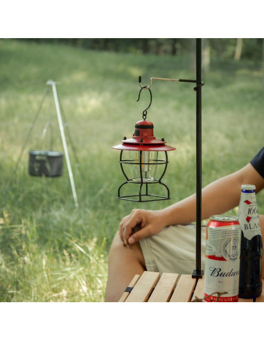 4 Ganchos Soporte de Lámpara Camping SquEqu Acero Inoxidable