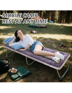 Almohadilla de Camping Gruesa Flantree 190.5x68.5cm Antideslizante 2