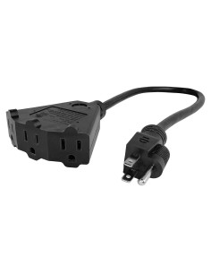 Cable de Extensión STANLEY 30669 0.61 m 3 Salidas a Tierra