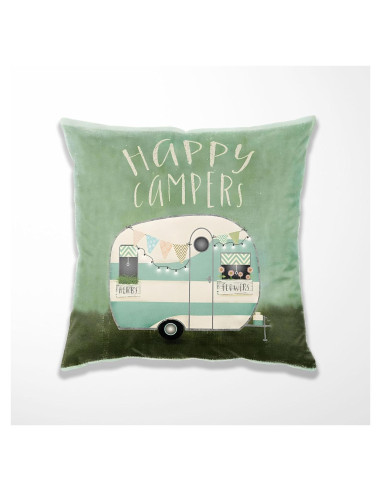 Funda de Almohada Decorativa TopXmai 45x45 cm Caravana Rústica