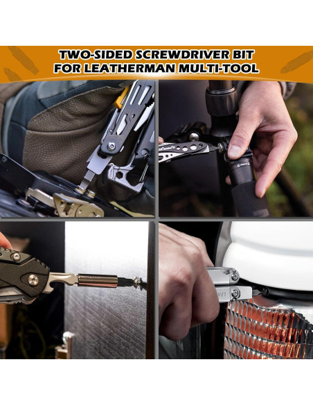 Paquete de 6 Puntas de Destornillador Leatherman - Phillips y Plana