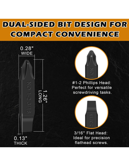 Paquete de 6 Puntas de Destornillador Leatherman - Phillips y Plana