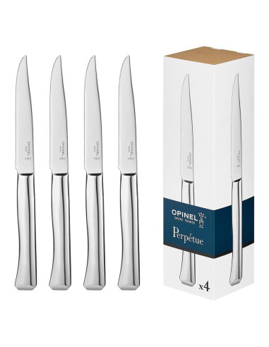 Juego de 4 Cubiertos Opinel Perpétue Acero Inoxidable Apto Lavavajillas