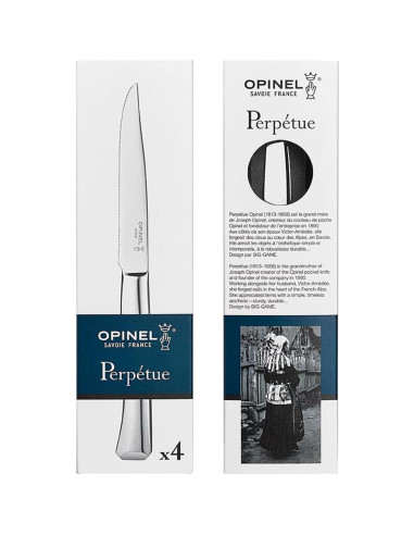 Juego de 4 Cubiertos Opinel Perpétue Acero Inoxidable Apto Lavavajillas