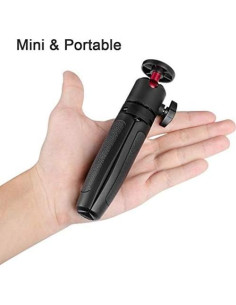 Trípode Mini Selfie Extensible DADE FAC 15-27 cm Negro/Rojo 2