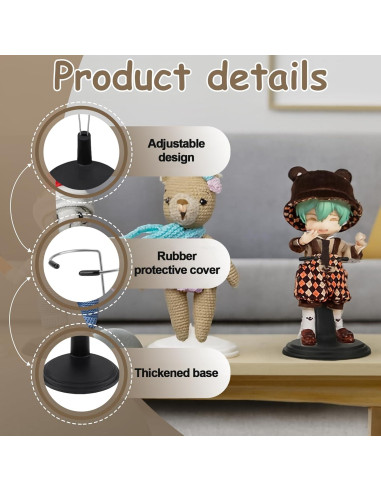 Soportes Ajustables para Muñecas Labu - Set de 6 Unidades