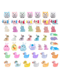 49 Figuras de Animales Miniatura Wezdopu Resina Decoración