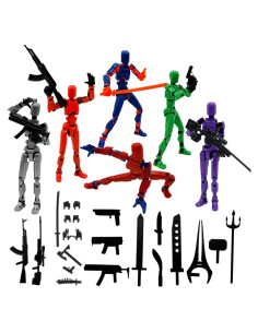 Set de 6 Figuras de Acción Titan 13 - Juguetes 3D para Niños