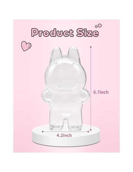 Funda Protectora Acrílica DuDuBeer para Muñecas 17 cm