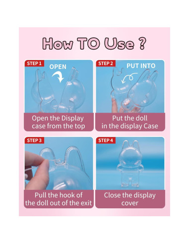 Funda Protectora Acrílica DuDuBeer para Muñecas 17 cm