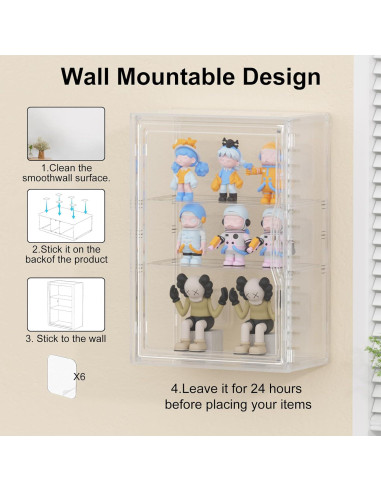 Caja de Exhibición Acrílica Millsten 35.6x26.9x14cm con Puerta Magnética