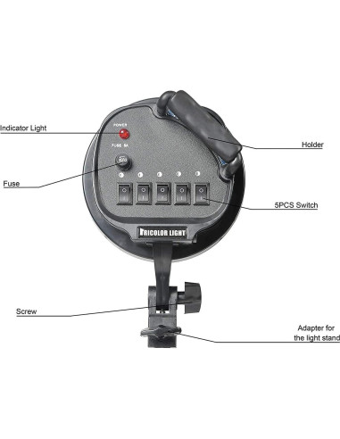 Kit de Iluminación Fotográfica EMART Softbox 2 Pack 45W 5500K