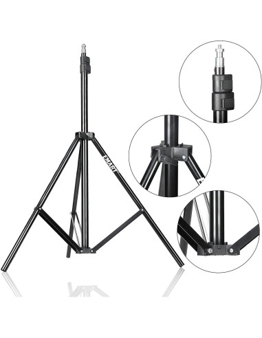 Kit de Iluminación Fotográfica EMART Softbox 2 Pack 45W 5500K