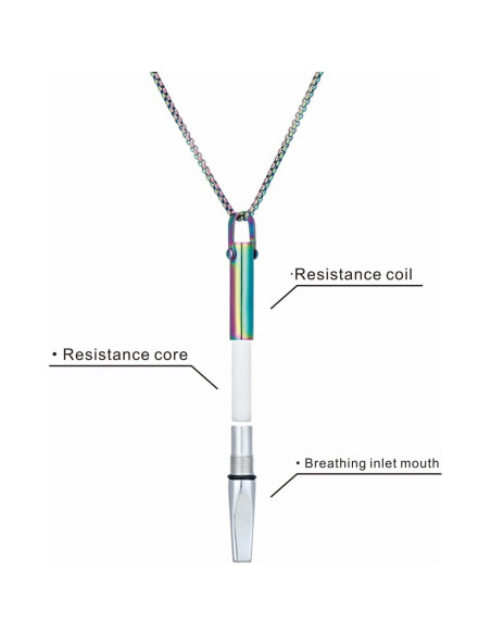 Collar de Respiración Consciente Acero Inoxidable Oro