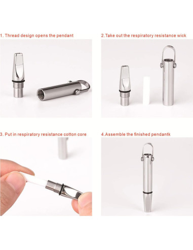 Collar de Respiración Consciente Acero Inoxidable Oro