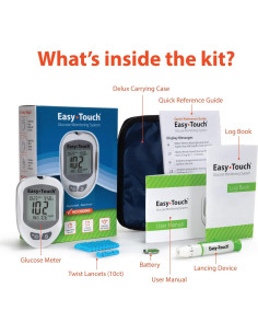 Kit de Monitoreo de Glucosa EasyTouch con Medidor y Lancetas 2
