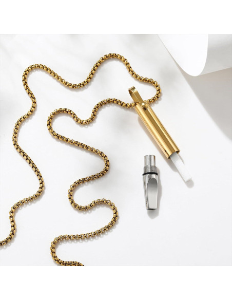 Collar de Respiración Consciente Acero Inoxidable Oro