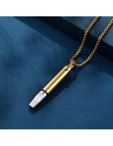 Collar de Respiración Consciente Acero Inoxidable Oro