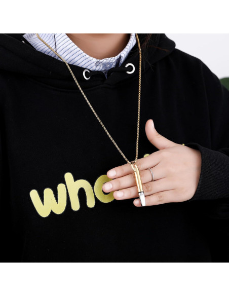 Collar de Respiración Consciente Acero Inoxidable Oro