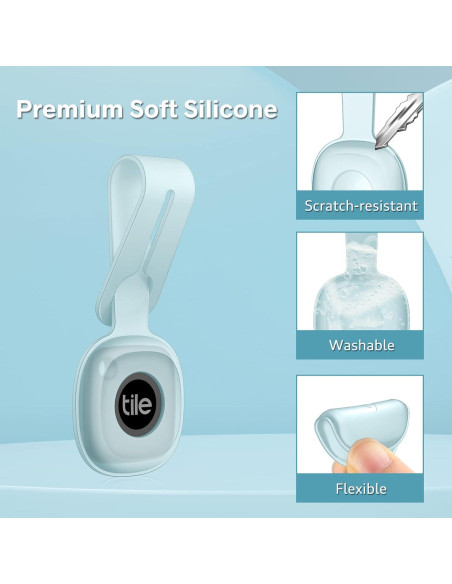 Funda de Silicona Fintie para Tile Mate (2022) - Azul Brillante