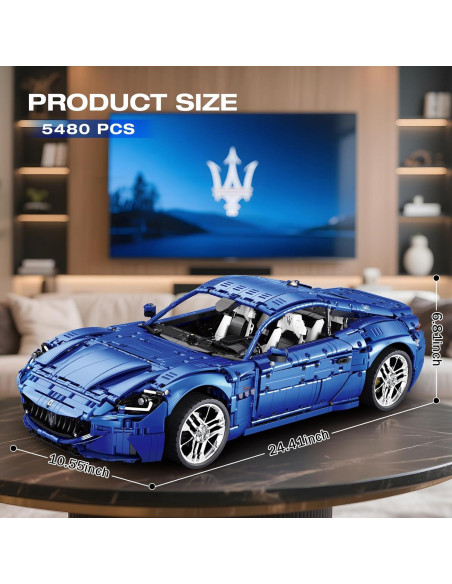 Juego de Bloques de Construcción Coche Deportivo Reobrix 11010 5480 Piezas Juego de Bloques de Construcción Coche Deportivo Reobrix 11010 5480 Piezas