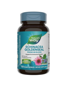 Echinacea Goldenseal Nature's Way 900 mg 100 cápsulas veganas