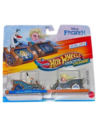 Hot Wheels Paquete Doble Diecast Olaf y Elsa - 2 Autos