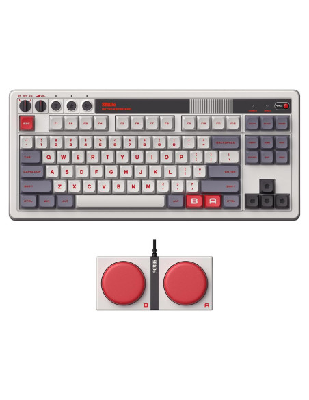 Teclado Mecánico 8Bitdo Edición N 87 Teclas Bluetooth USB-C