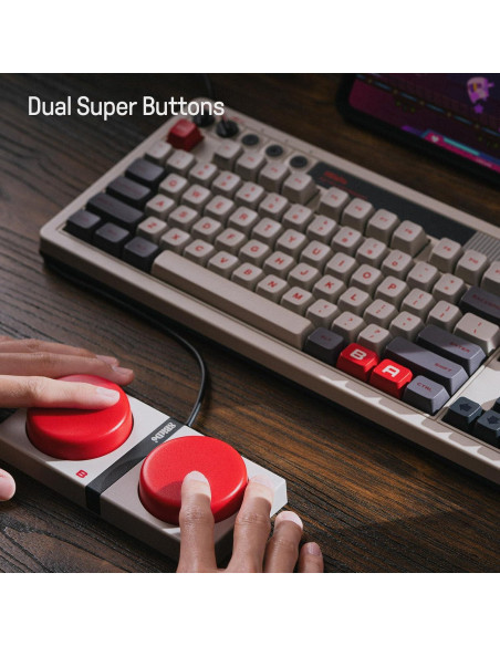 Teclado Mecánico 8Bitdo Edición N 87 Teclas Bluetooth USB-C