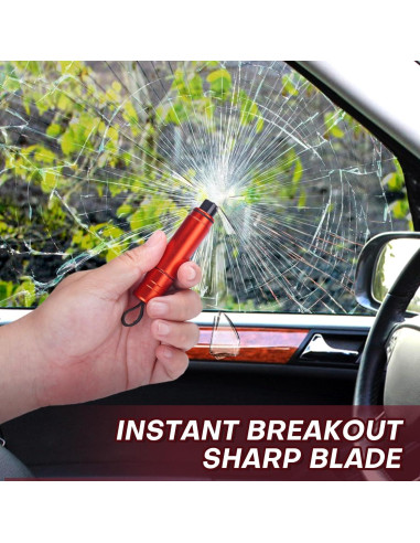 Herramienta Rompe Ventanas LANBOUY 2 Pack Negro