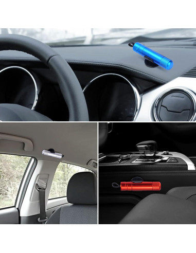 Herramienta Rompe Ventanas LANBOUY 2 Pack Negro