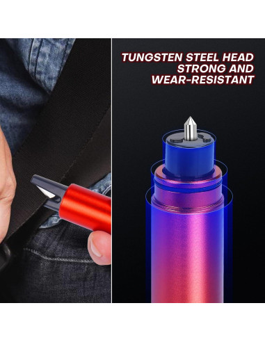 Herramienta Rompe Ventanas LANBOUY 2 Pack Negro