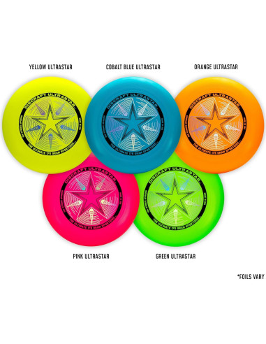 Discraft Ultrastar Neón 5-Pack Discos Ultimate 5 Colores