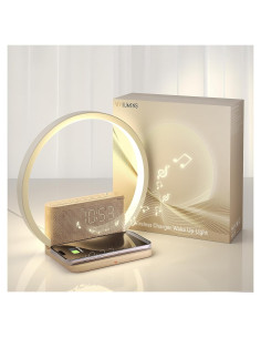 Despertador Digital Vivilumens con Luz Nocturna y Cargador Inalámbrico