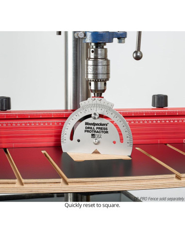 Transportador de Prensa de Taladro Woodpeckers DPP - Precisión 5 Minutos