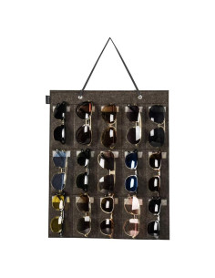 Organizador de Gafas de Sol RZMAYIS Montado en Pared 15 Ranuras