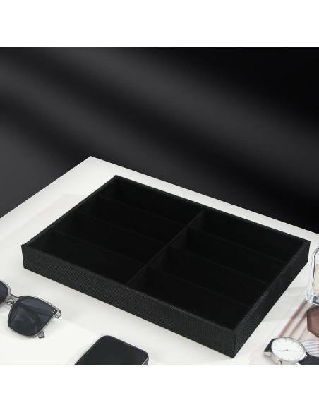 Organizador de Gafas Julysky 8 Compartimentos Negro