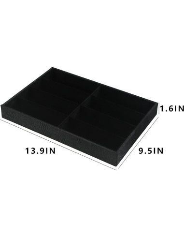 Organizador de Gafas Julysky 8 Compartimentos Negro