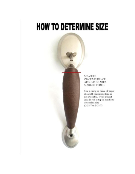 Cubierta de mango de puerta Door Mitts 3,2 cm Marrón