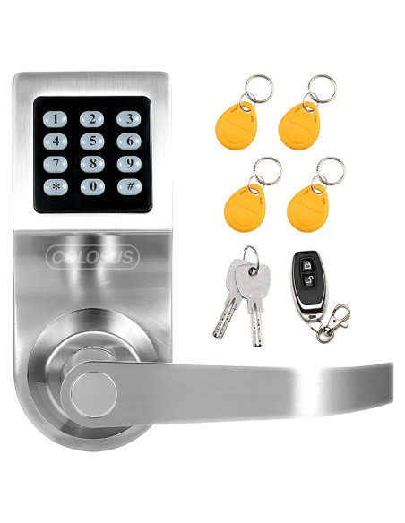 Cerradura Electrónica Colosus NDL302 con Teclado y Control Remoto Cerradura Electrónica Colosus NDL302 con Teclado y Control Remoto