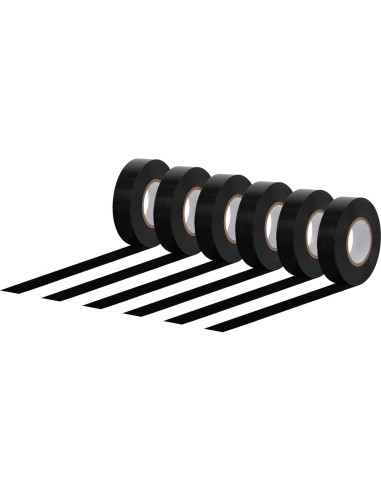 Cinta Adhesiva Eléctrica Amazon Basics 6 Rollos 1,91 cm x 18,29 m