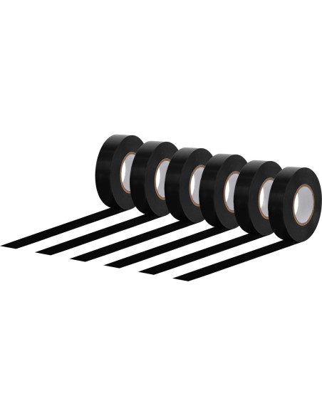 Cinta Adhesiva Eléctrica Amazon Basics 6 Rollos 1,91 cm x 18,29 m