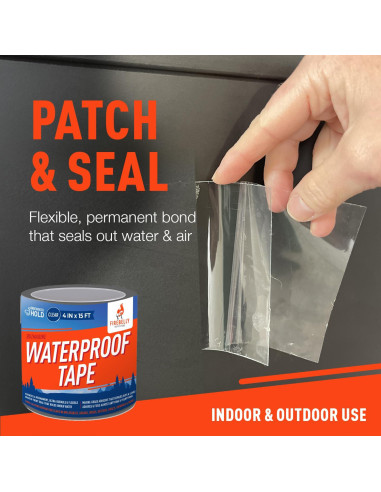 Cinta Impermeable Firebelly Outfitters 4,57m x 10,16cm Transparente