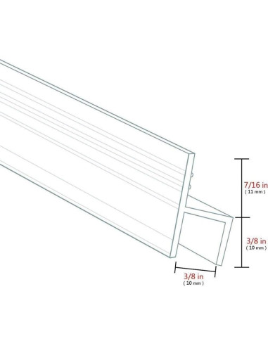 Tira de Sello de Silicona Zengest 304,8 cm para Ducha